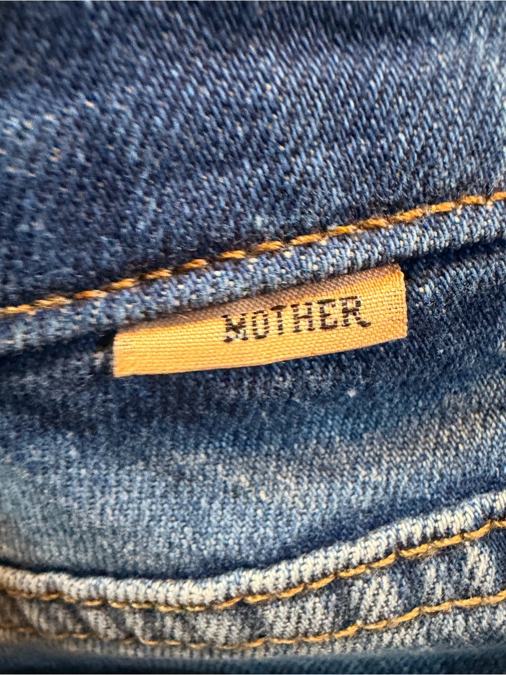MOTHER The Rascal Ankle Jeans 27 Straight Crop Blue Denim - Picture 9 of 9